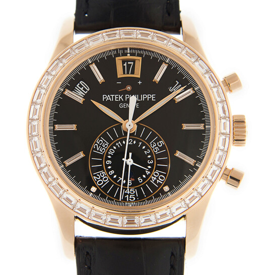 Patek Philippe Complications Chronograph Annual Calendar Automatic Gold Diamond Men’s Watch 5961R-010