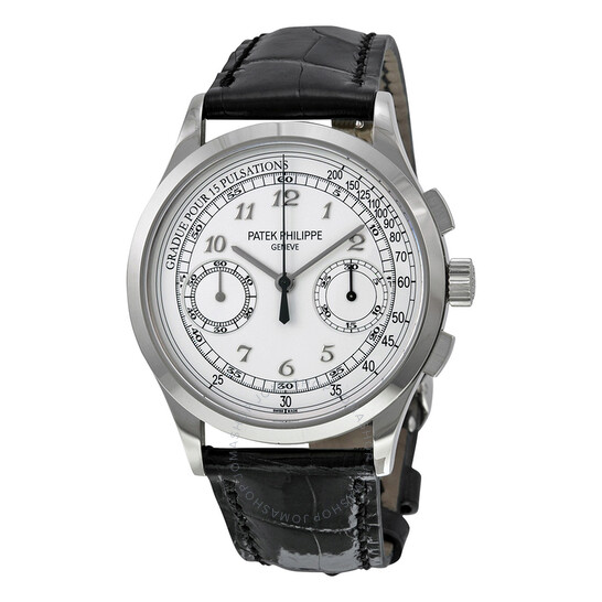 Patek Philippe Complications Chronograph Silvery White Dial Men’s Watch 5170G-001