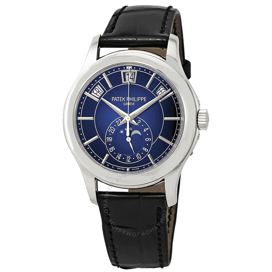 Patek Philippe Complications Silver Dial Leather Men’s Watch 5130G-019