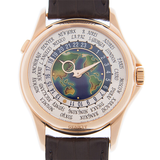 Patek Philippe Complications World Time Automatic Rose Dial Men’s Watch 5935A-001