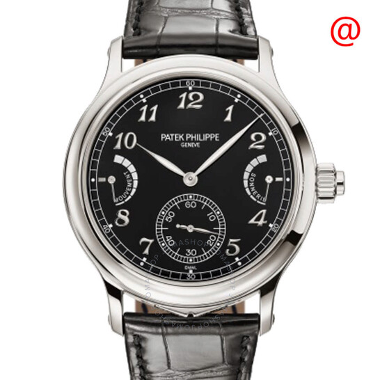 Patek Philippe Grand Complications Grande and Petite Sonnerie Hand Wind Black Dial Watch 6301P-001