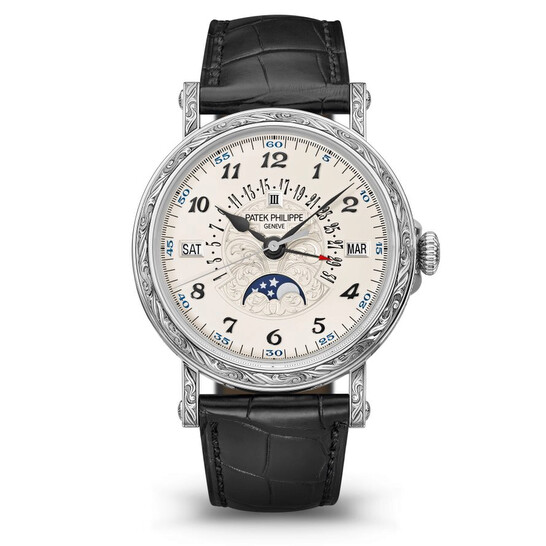 Patek Philippe Grand Complications Perpetual Chronograph Hand Wind Charcoal Gray Dial Men’s Watch 5373P-001