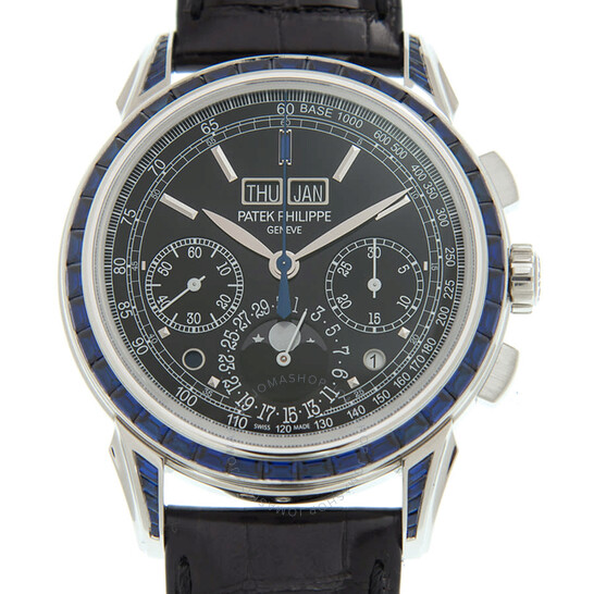 Patek Philippe Grand Complications Perpetual Chronograph Hand Wind Diamond Black Dial Men’s Watch 5271-11P-001