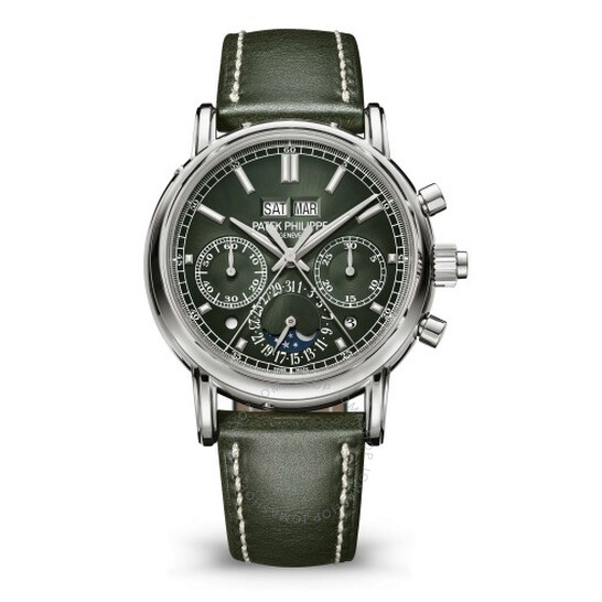 Patek Philippe Grand Complications Perpetual Chronograph Hand Wind Green Dial Men’s Watch 5204G-001