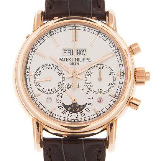 Patek Philippe Grand Complications Perpetual Chronograph Silver Dial Men’s Watch 5204R-001