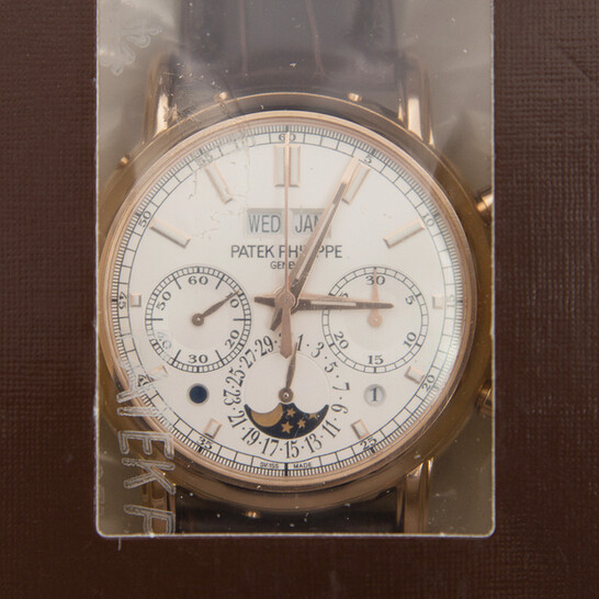 Patek Philippe Grand Complications Perpetual Chronograph Silver Dial Men’s Watch 5204R-001