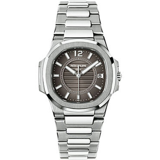 Patek Philippe Grey Dial 18kt White Gold Ladies Watch 7011-1G-010