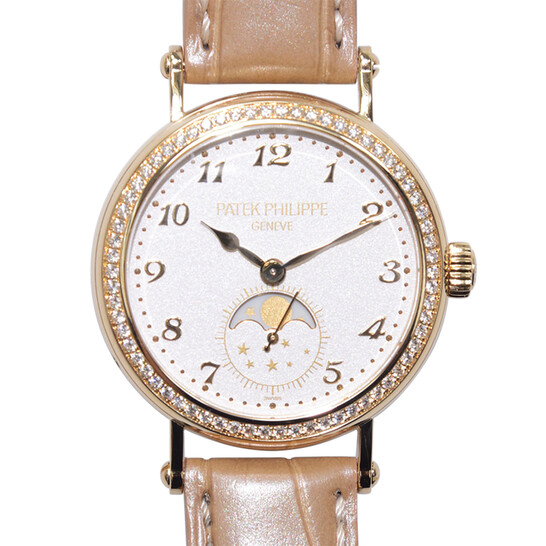 Patek Philippe Grand Complications White Opaline Dial Automatic Ladies Perpetual Calendar Watch 7140R-001