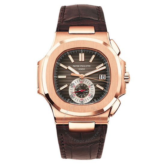 Patek Philippe Nautilus Black-Brown Dial Automatic 18 Carat Rose Gold Case Men’s Watch 5980R