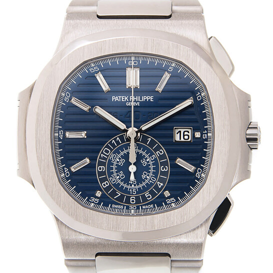 Patek Philippe Nautilus Chronograph Diamond Blue Dial Men’s Watch 5976-1G-001