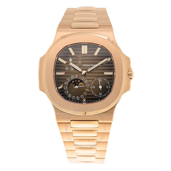 Patek Philippe Nautilus Rose Gold Automatic Brown Dial Men’s Watch 5712-1R-001