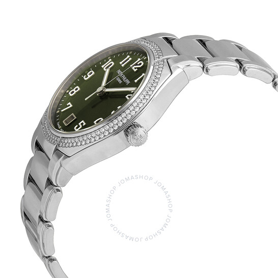 Patek Philippe Olive Green Twenty 4 Automatic Diamond Ladies Watch 7300/1200A-011