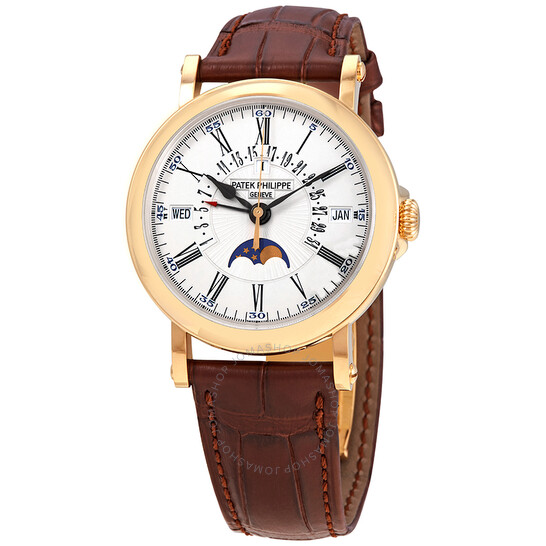 Patek Philippe Perpetual Calendar 18k Yellow Gold Moon Phase Men’s Watch 5159J