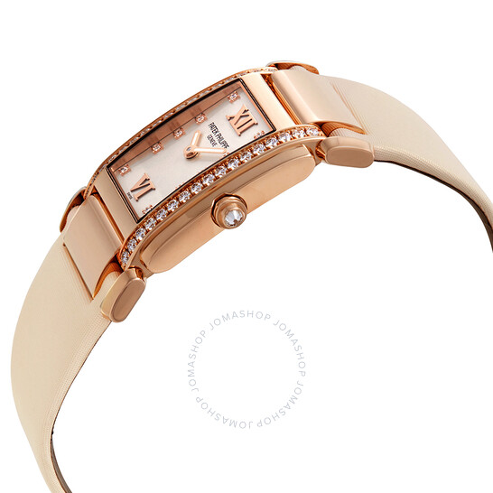 Patek Philippe Twenty 4 18kt Rose Gold Vanilla Strap Diamond Ladies Watch 4920R