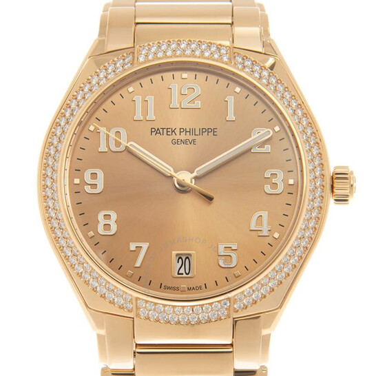 Patek Philippe Twenty-4 Automatic Diamond Rose Gold Dial Ladies Watch 7300-1200R-011