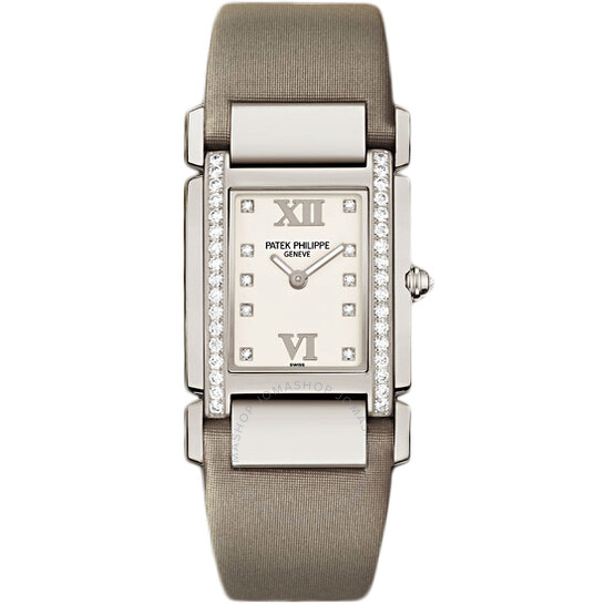 Patek Philippe Twenty 4 Diamond White Dial White Gold Ladies Watch 4920G/010