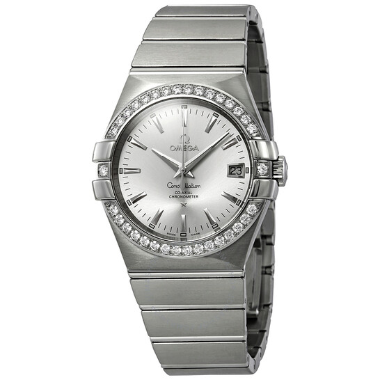 Pre-owned Omega Constellation Diamond Mother of Pearl Dial Ladies Watch 123.15.24.60.55.003