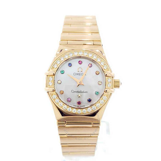 Pre-owned Omega Constellation Iris Quartz Diamond White Dial Ladies Watch 1160.79.00