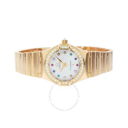 Pre-owned Omega Constellation Iris Quartz Diamond White Dial Ladies Watch 1160.79.00