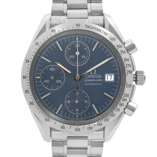 Pre-owned Omega Omega Speedmaster Chronograph Automatic Blue Dial Men’s Watch 3511.80.00