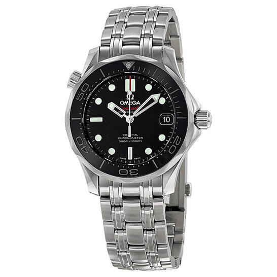 Pre-owned Omega Seamaster Automatic Black Dial Unisex Watch 21230362001002