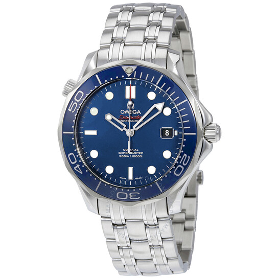 Pre-owned Omega Seamaster Blue Dial Men’s Watch 212.30.41.20.03.001