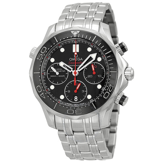 Pre-owned Omega Seamaster Diver 300 Co-Axial Chronograph Chronograph Black Dial Men’s Watch 212.30.42.50.01.001