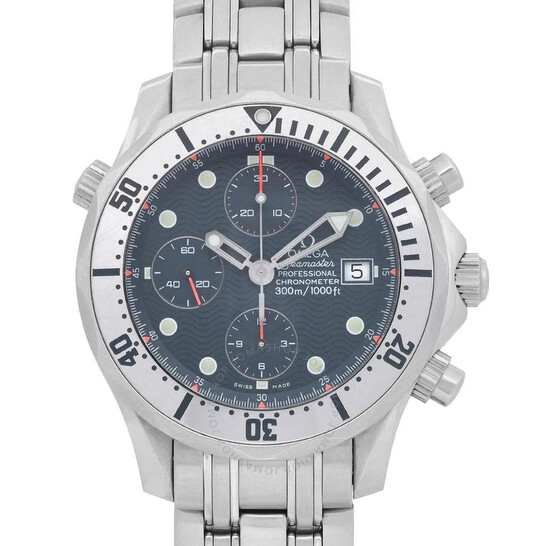 Pre-owned Omega Seamaster Divers Chronograph Automatic Chronometer Blue Dial Men’s Watch 2598.80.00