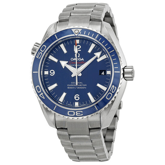 Pre-owned Omega Seamaster Planet Ocean Blue Dial Men’s Watch 232.90.42.21.03.001