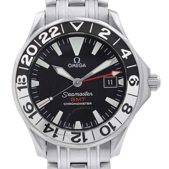 Pre-owned Omega Seamaster Professional GMT Automatic Chronometer Black Dial Men’s Watch 2234.50