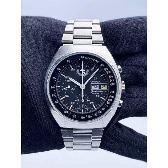 Pre-owned Omega Speedmaster Chronograph Automatic Black Dial Men’s Watch 176.0012