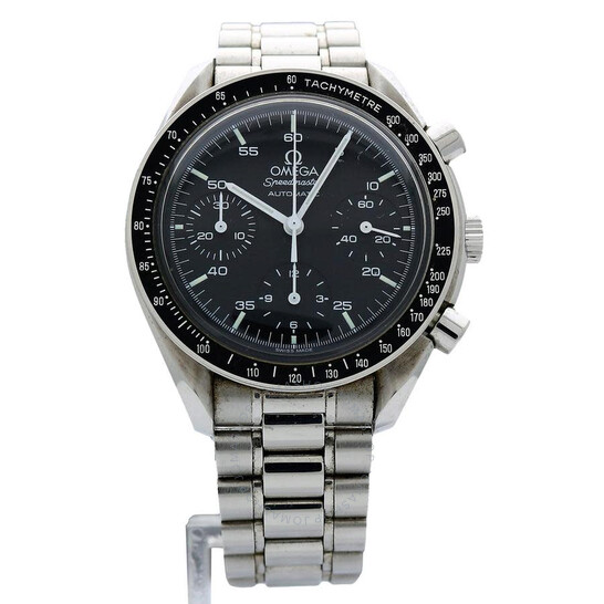 Pre-owned Omega Speedmaster Chronograph Automatic Black Dial Men’s Watch 3510.5