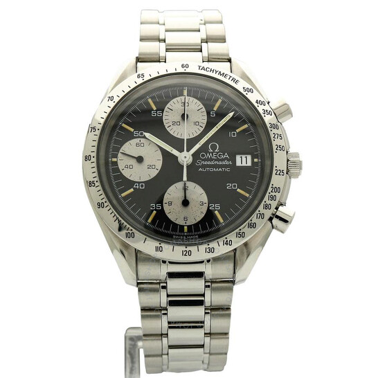 Pre-owned Omega Speedmaster Chronograph Automatic Chronometer Black Dial Men’s Watch 3511.5