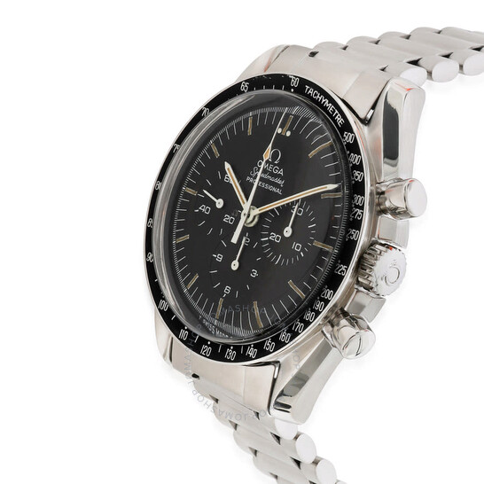 Pre-owned Omega Speedmaster Chronograph Hand Wind Black Dial Men’s Watch 145.022-69