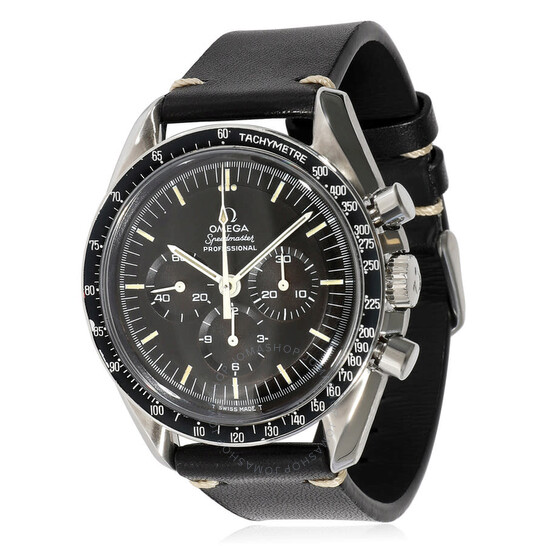 Pre-owned Omega Speedmaster Chronograph Hand Wind Black Dial Men’s Watch 145.022-69