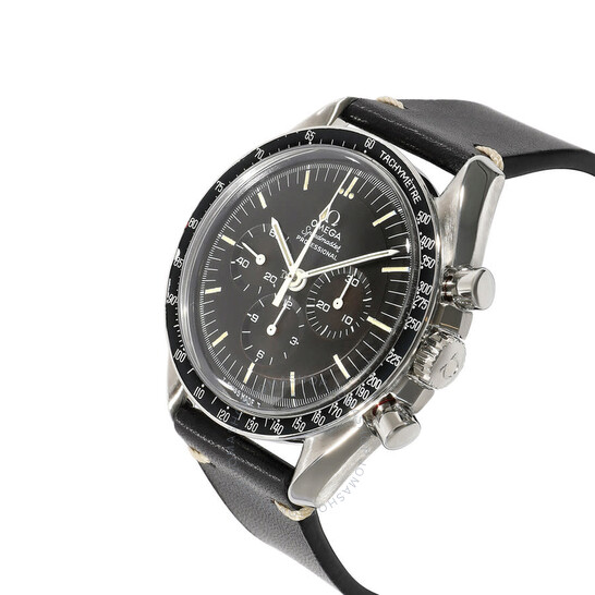 Pre-owned Omega Speedmaster Chronograph Hand Wind Black Dial Men’s Watch 145.022-69