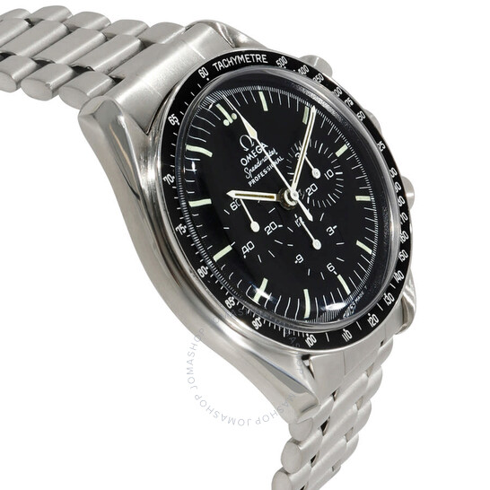 Pre-owned Omega Speedmaster Chronograph Hand Wind Black Dial Men’s Watch 145.022-74