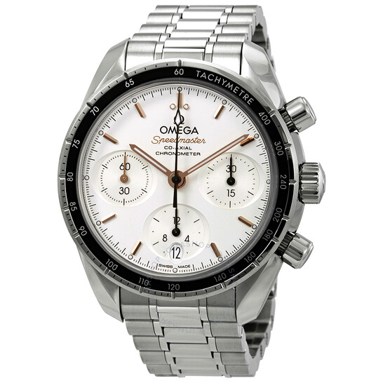 Pre-owned Omega Speedmaster Chronograph Tachymeter Silver Dial Men’s Watch 324.30.38.50.02.001