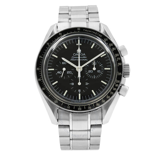 Pre-owned Omega Speedmaster Moonwatch Chronograph Hand Wind Black Dial Men’s Watch 3570.50.00