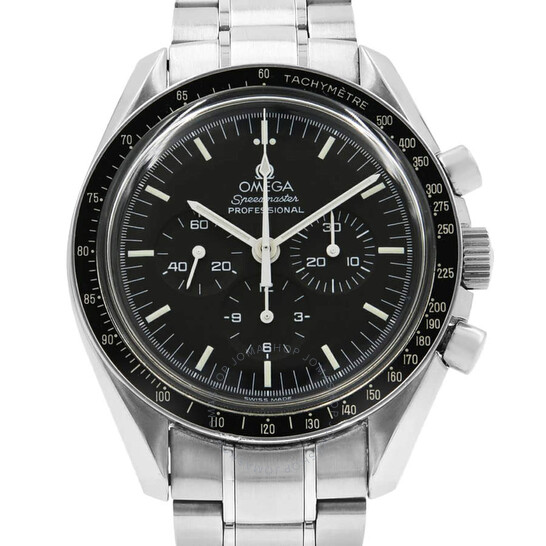 Pre-owned Omega Speedmaster Moonwatch Chronograph Hand Wind Black Dial Men’s Watch 3570.50.00