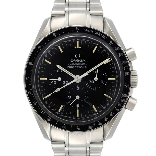 Pre-owned Omega Speedmaster Moonwatch Chronograph Hand Wind Black Dial Men’s Watch 3590.50.00