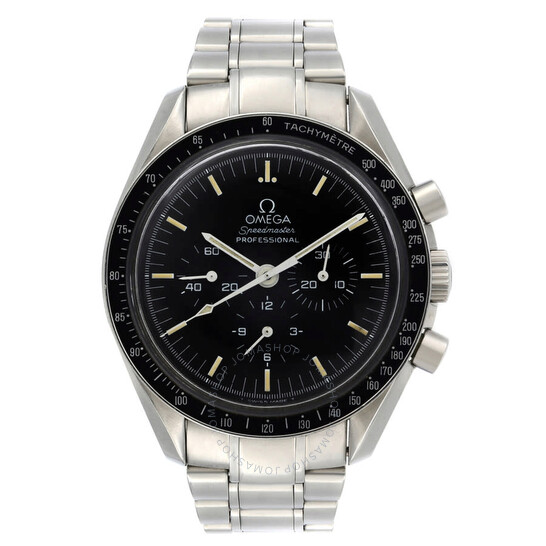 Pre-owned Omega Speedmaster Moonwatch Chronograph Hand Wind Black Dial Men’s Watch 3590.50.00