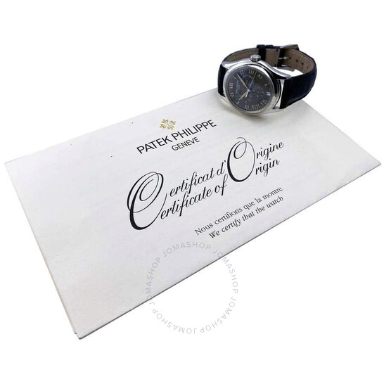 Pre-owned Patek Philippe Annual Calendar Automatic Grey Dial Men’s Watch 5035G-025