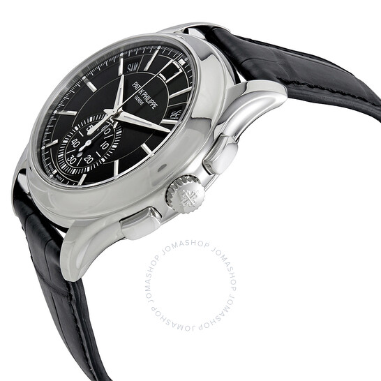 Pre-owned Patek Philippe Complications Chronograph Black Dial Men’s Watch 5905P-010