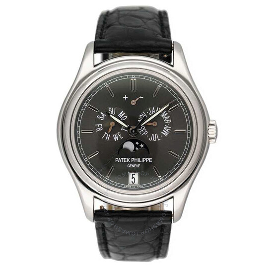 Pre-owned Patek Philippe Complications Ebony sunburst Dial Men’s Watch 5146P-001