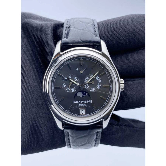 Pre-owned Patek Philippe Complications Ebony sunburst Dial Men’s Watch 5146P-001