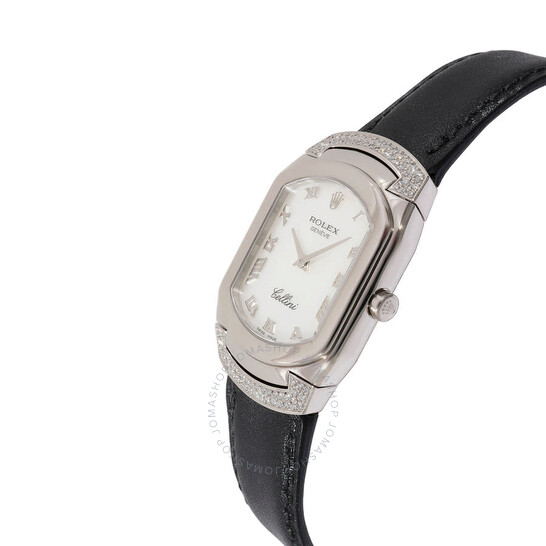 Pre-owned Rolex Cellini Quartz White Dial Ladies Watch 6692