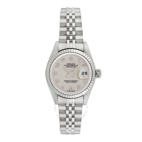 Pre-owned Rolex Datejust Automatic Chronometer White Dial Ladies Watch 79174 WAJ