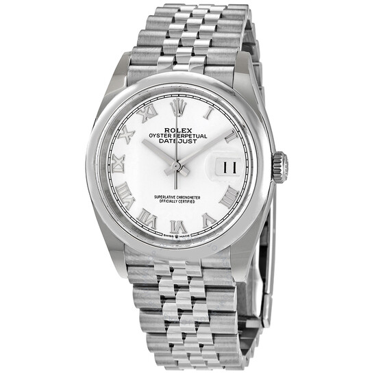 Pre-owned Rolex Datejust Automatic Chronometer White Dial Men’s Watch 126200WRJ