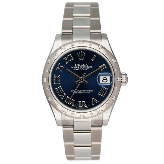 Pre-owned Rolex Datejust Automatic Diamond Blue Dial Ladies Watch 278344 BLRO